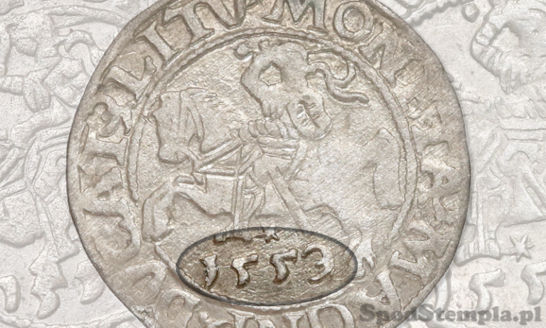Półgrosz wileński 1559 jak 1553