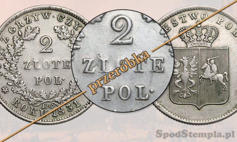 Przeróbka 2 zlote 1831 Powstania Listopadowego