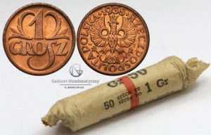 Oryginalny rulon bankowy groszy 1938
