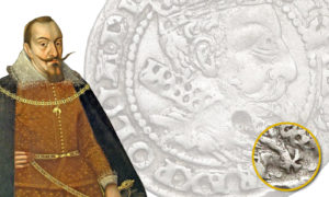 Tajemniczy krzyż na groszu krakowskim 1606
